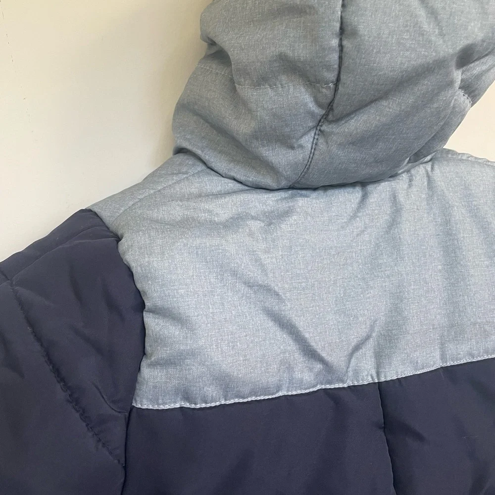 OshKosh B'gosh Navy and Light Blue Snow Puffer Jumper 6/9mo